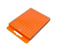 ZGUZMCMK Boîte Range-embouts Coffret Embouts Organiseur Conteneur Vide Matériau PP Multi-fentes Design Tiroir pour Atelier Garage Voiture Camion Maison, 12.7cmx10.1cmx1.38cm