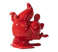 ZGUZMCMK Brûleur de Bâtonnet D'Encens Porte-encens Mini Cheval Céramique Animal Décor Fonction Porte-bâtonnet Adapté à Méditation Maison Sa, Rouge