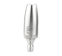 ZGUZMCMK Buse de Lavage Rotative sous Pression En Acier Inoxydable avec Raccord Rapide, pour Large et Une Rotation Rapide, Adaptée à, 030 Orifice