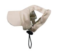 ZGUZMCMK Casquette de Baseball pour Chien avec Visière En Toile Ajustable et Protection Solaire, Ouvertures pour Les Oreilles, Confortable et Idéale pour, Beige, S