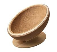 ZGUZMCMK Cat Scratcher Board Ergonomique en Forme Arrondie avec Lit Chat Cocon Souple Griffoir Meubles Relaxant Adapté à Animaux Compagnie Salon
