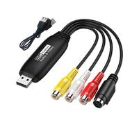 ZGUZMCMK Convertisseur Analogique-numérique AV vers USB 2.0 pour PC, Compatible avec La Vidéo en, Femelle
