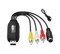 ZGUZMCMK Convertisseur Analogique-numérique AV vers USB 2.0 pour PC, Compatible avec La Vidéo en, Mâle