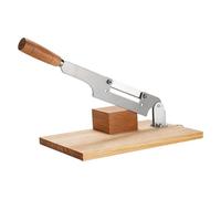 ZGUZMCMK Coupe-gâteau de Riz Manuel Ustensile de Découpe en Acier Inoxydable Poignée Ergonomique Bois Robuste Adapté Cuisine Domestique Professionnelle, 26.9 Cm X 19.5 Cm