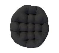 ZGUZMCMK Coussin de Sol Rond pour Chaise, Coussin Confortable pour Animaux de Compagnie, Coussin de Chaise Suspendu élégant, Coussin de Siège de Patio pour étu, Noir