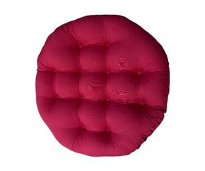 ZGUZMCMK Coussin de Sol Rond pour Chaise, Coussin Confortable pour Animaux de Compagnie, Coussin de Chaise Suspendu élégant, Coussin de Siège de Patio pour étu, Rose Rouge