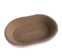 ZGUZMCMK Coussin Griffoir Chat Panier Nid Lounger Carton Ondulé Soutien Jouet Griffes Convient pour Chats et Animaux Repos Activités Ludiques, 57 Cm