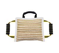 ZGUZMCMK Coussin Morsure Chien Jute Robuste Oreiller Mordant Pratique Équipement D'Éducation Canine Coussin de Jeu pour Traction Chien Poignée Renforcée Résist, Blanc