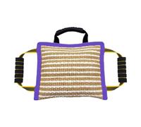 ZGUZMCMK Coussin Morsure Chien Jute Robuste Oreiller Mordant Pratique Équipement D'Éducation Canine Coussin de Jeu pour Traction Chien Poignée Renforcée Résist, Violet