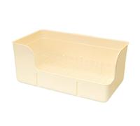 ZGUZMCMK Ensemble de Toilettes pour Lapins avec Maille en Acier PP de Haute Qualité, Bac à Litière pour Lapins, Fond en Maille, Fonction Anti-éclaboussures, in, Beige