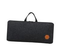 ZGUZMCMK Étui de Rangement pour Clavier PC, Pochette en Feutre, Idéal pour Le Bureau, Les Jeux et Les Déplacements. Polyvalent, avec Fermeture éclair et Housse, Noir