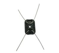 ZGUZMCMK Fil Acier Tondeuse à Gazon Câble Trimmer Herbe Outil Acier Grande Longévité Utilisation Jardin pour Entretien Pelouse Bords Difficiles Taille Unique, Tête De Coupe-Bordures À Deux Cordes