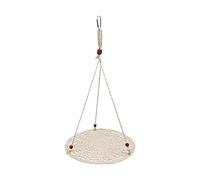 ZGUZMCMK Hamac pour Reptiles, Balançoire en Corde Tissée, Lit Suspendu en Filet Respirant pour Grimper, Se Reposer et Se, Convient Aux Caméléons, Tort, Beige