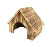 ZGUZMCMK Hamster Maison Cachot Bois pour Petits Animaux Abri Jouet Naturelle Accessoire Cage Facile d'entretien Adapté Aux Hamsters Gerbilles Décor, L