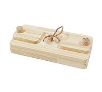 ZGUZMCMK Jouet de Foraging en Bois pour Petits Animaux Rongeurs Puzzle Interactif pour Snacks Cachés Distributeur de Friandises Mental Jeu D'Enrichissement Sen, Styled