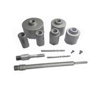 ZGUZMCMK Kit de Perçage pour Construction Forets Ouvre-trou En Alliage Solide Tige Prolongée Multifonction Compatible Perçage Mur Béton Idéal Tr, Arbre à poignée ronde