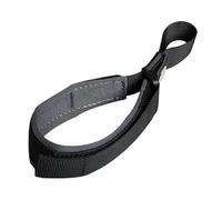 ZGUZMCMK Laisse Courte en Nylon avec Poignée Rembourrée et Dragonne Réglable, Idéale pour Les Promenades et Le Dressage. Elle Est Dotée d'une Poignée, Gris