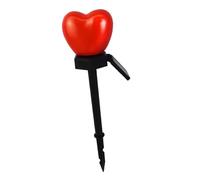 ZGUZMCMK Lampe Solaire à Piquet en Forme de Cœur, LED, étanche, pour La Saint-Valentin, Idéale pour éclairer Un Jardin, Une Allée Ou Une Cour. Matériau PP. Con, Rouge