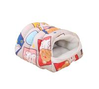 ZGUZMCMK Lit Douillette pour Animaux Nid Chat Chien Coussin Semi Clos Polyester Léger Confort Automne Hiver Convient Animaux Intérieur Cadeau Animaux, Style A, M