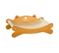 ZGUZMCMK Lit pour Chat Griffoir Matelas Grattoir pour Détente de Chat Planche de Griffade Corruguée Protection Mobilier en Bois et Sisal Espace Jeu an, Pas de Balle de Sisal