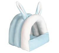 ZGUZMCMK Lits-grottes pour Cochons d'Inde, Lits pour Lapins, Cachette pour Petits Animaux, Lit pour, Bleu
