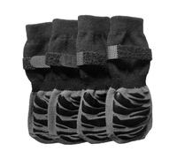 ZGUZMCMK Lot de 4 Chaussettes Antidérapantes pour Chien. Ces Chaussettes Empêchent Le Chien de Se Lécher et de Glisser, Idéales pour Les Bois Dur, XS
