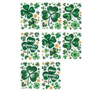 ZGUZMCMK Lot de 8 Autocollants Décoratifs pour Fenêtres, En PVC, pour Décorer La Chambre, Le Salon Ou Une Porte Vitrée Pendant Les Fêtes, Style B