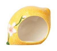 ZGUZMCMK Maison pour Hamster, Cachette, Abri, Maison-Grotte avec Un Motif Citron Saisissant et Une Ventilation Adaptée Aux Petits Animaux comme Les Hamsters et, Petit