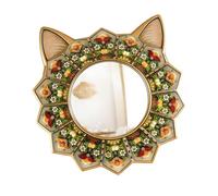 ZGUZMCMK Miroir Mural Décoratif à Motifs Vintage Cadre Bois Solide Réflectivité Élevée Profil Fin Moderne Adapté pour Salon Décoration Maison Entrée, B