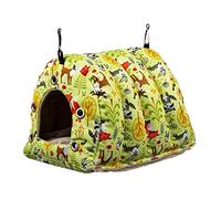 ZGUZMCMK Nid Suspendu Parrot Abri Hamac Oiseau Cabane Cachette Tissu Chaud Rembourré Doux Support Solide Peluche Moelleuse Habitat Confortable Adapté Aux Perro, Je