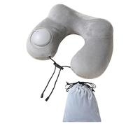 ZGUZMCMK Oreiller gonflable, un accessoire indispensable pour ceux qui ont besoin d'un soutien cervical pour dormir dans les trains ou dans les voitures., gris, Tel que décrit, Comme décrit