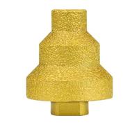 ZGUZMCMK Pagoda M10 Mèche biseautée à chanfreiner pour porcelaine avec tête de meulage conique pour parapluie, fraisage des trous de doigts avec design résistant à l'usure