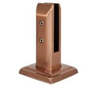 ZGUZMCMK Pince En Acier Inoxydable pour Verre Bracket Clip Support Sécurisé Adapté pour Montage sur Balustrade Rampe Escalier Maison Bureau, or Rose