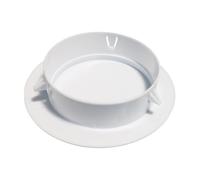 ZGUZMCMK Plaque de Couverture de Trou de Plafond Ronde Blanche Protecteur Mural Circulaire Cache Trou de Climatiseur Accessoire Décoratif Compact En Pp Robuste, Trous 125 à 155