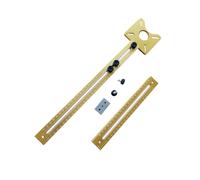 ZGUZMCMK Router Cercle Découpe Gabarit Fraise Rainure Support Alliage Outil Ébénisterie Gabarit Cabinet Remplacement Convient pour Bricoleur, Style B