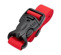 ZGUZMCMK Sangle à Bagages, Sangle de Valise Réglable, Bande de Fixation avec Boucle à Dégagement Rapide pour Sécuriser Les Sacs à Dos et Les Valises de, Rouge