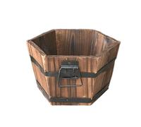 ZGUZMCMK Seau en Bois, Jardinière, Pot de Fleurs, Ornement, Composition Florale Originale