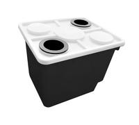 ZGUZMCMK Seau Hydroponique, Conteneur Hydroponique, Coude à Siphon, Jardinière, PP pour Hôtel, Balcon, 30 Cm X 25 Cm X 23 Cm, Noir