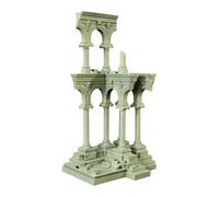 ZGUZMCMK Statuette Ornementale Romaine Européenne pour Aquarium, Représentant Un Temple de Pharaon. Accessoire Architectural En Résine, Adapté Aux Aquariums Ma, Style B