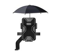 ZGUZMCMK Support de Téléphone pour, Fixation Universelle à Pince, Dégagement Rapide, Structure en PP, Protection Parapluie, Compatible avec Les élec, Rétroviseur Noir