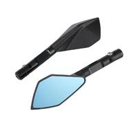 ZGVGFAFLPQ Rétroviseurs Moto Guidon pour Ninja pour Versys pour Z 650 750 800 pour ER6N pour ER6F Vis De 8 Mm 10 Mm Rétroviseur Latéral Moto Accessoire Montage Motorcycle Rearview Mirrors(Black)