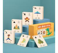 ZGWRYI Cartes mémoire d'apprentissage des Mots Chinois Symboles hiéroglyphiques et pictographiques Cartes mémoire Couleur édition simplifiée du Mandarin Pinyin(1-1000 Words)