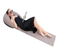 ZGWRYI Tapis de Plage Gonflable, Tapis de Plage Portable avec Oreiller Gonflable, Pliable 1 Personne Anti-Sable for Bronzage Famille Amis Bain de Soleil et Détente(Gray)