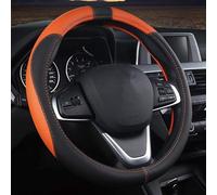 ZGYHESO Couvre Volant Voiture Cuir PU Premium pour Audi Q2 Q3 Q4 E-TRON Q5 Q7 Q8 Q8 E-TRON Quattro, Antidérapant Respirant Housse Volant Automobile Protection Élastique,D