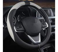 ZGYHESO Couvre Volant Voiture Cuir PU Premium pour Audi Q2 Q3 Q4 E-TRON Q5 Q7 Q8 Q8 E-TRON Quattro, Antidérapant Respirant Housse Volant Automobile Protection Élastique,G