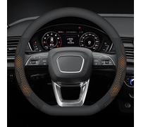 ZGYHESO Couvre Volant Voiture Cuir PU Premium pour Suzuki Alto Kei Lapin Twin Celerio Swift Dzire Splash, Antidérapant Respirant Housse Volant Automobile Protection Élastique,B