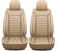 ZGYHESO Housses De SièGe Avant pour Mustang Evos Everest Mustang Mach-E GranC-Max Falcon Figo Territory Fiesta, Couvre Imperméable Confortable Protecteur Coussins Accessoires Auto,Beige