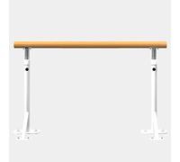 ZGYOZMNG Barre de Danse Classique, Barre de Danse Simple ou Double, Barre de Danse Fixe au Sol réglable pour Adultes et Enfants, pour la Danse à Domicile ou en Studio, Exercices, A-1,5 m (A 1,5 m)