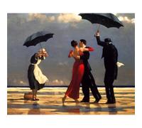 Zhadongli Art Jack Vettriano Portrait Peinture À L'huile Imprimé Toile Affiche Et Imprimer Mur Photos Oeuvre Décor À La Maison pour Salon 40x60cm(16x24in) Sans Cadre