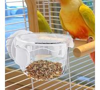 Zhadyu Bol à Oiseaux, Mangeoire pour Perrochet, Bol Anti-Renversement Portable pour Voyage Nourriture Et Abreuvement Perruche Calopsitte Ara